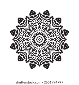 Spiritual Petals: Sacred Floral Mandala for Healing Design