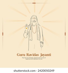 Spiritual Reverence On Guru Ravidas Jayanti, we commemorate the birth of the esteemed saint and social reformer. May his teachings of love and equality illuminate our paths, fostering compassion 