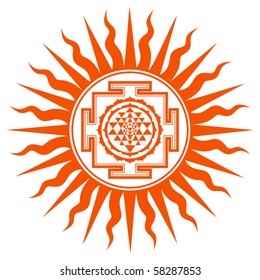 Spiritual Shree Yantra Sign