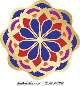 spiritual symbol flower ornament illustration vector