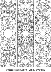 spiritual symbol motif adult coloring page celtic mandala mystic vector Christmas