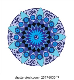 Spiritual symbol round ornament and beautiful design