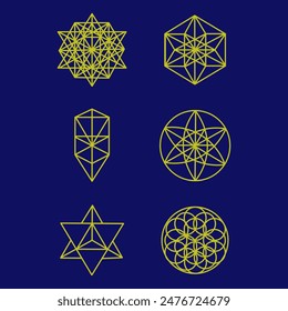 Spiritual symbols sacred geometry magic