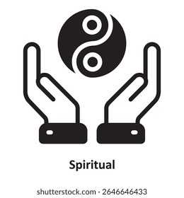 Spiritual Vector Icon which can easily modify or edit
