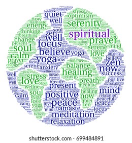 Spiritual Word Cloud On White Background Stock Vector (Royalty Free ...