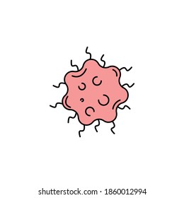 spirochete bacteria science line icon. element of bacterium virus illustration icons. signs symbols can be used for web logo mobile app UI UX