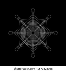Spirograph abstract element. EPS10 vector