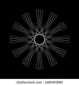 Spirograph abstract element. EPS10 vector