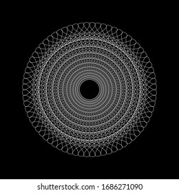Spirograph abstract element. EPS10 vector
