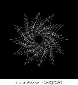 Spirograph abstract element. EPS10 vector