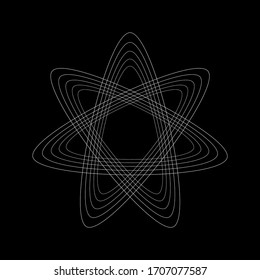 Spirograph abstract element. EPS10 vector