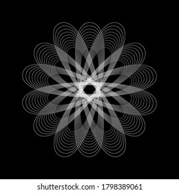 Spirograph abstract element. EPS10 vector