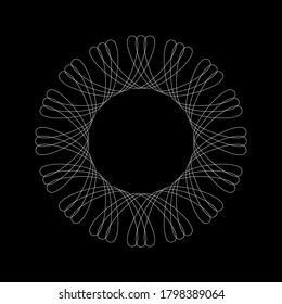 Spirograph abstract element. EPS10 vector