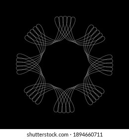 Spirograph abstract element. EPS10 vector