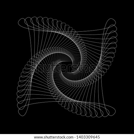 Spirograph abstract element. EPS10 vector