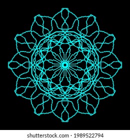 Spirograph abstract line element. vector file