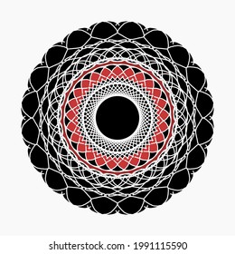 Spirograph abstract line element. vector file