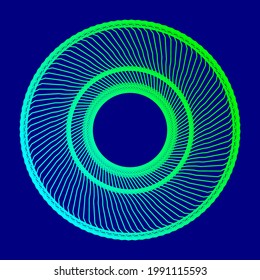 Spirograph abstract line element. vector file