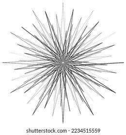 Spirograph Flower. Abstract black circle  spirograph. Geometric circular ornament spirograph flower. Spirograph flower Vector.