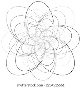 Spiro Graph Drawing, Stock Vectors: \