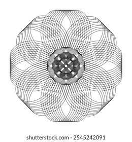 Spirograph geometric patterns are intricate designs created using a spirograph, a drawing tool that generates mathematical curves known as hypotrochoids and epitrochoids.