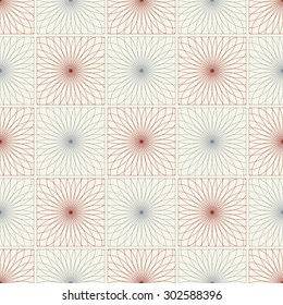Spirograph seamless pattern. Vector illustration background texture