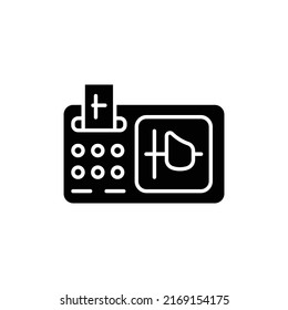 Spirometr machine color line icon. Isolated vector element. Outline pictogram for web page, mobile app, promo