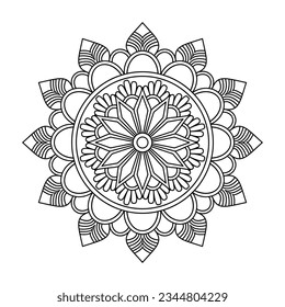 Spirtual Floral Mandalas Design Template