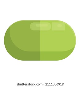 Spirulina capsule icon cartoon vector. Alga plant. Powder food