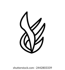 Spirulina icon in vector. Logotype
