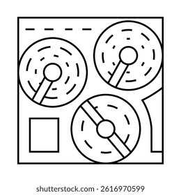 spirulina plantations line icon vector. spirulina plantations sign. isolated contour symbol black illustration