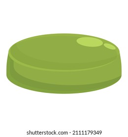 Spirulina Tablette Symbol Symbol Cartoon Vektor. Alga-Pflanze. Pulveralgen