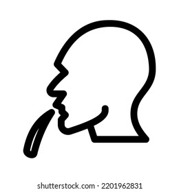 spit icon or logo isolated sign symbol vector illustration - high quality black style vector icons
