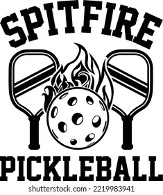 Spitfire Pickleball t shirt design