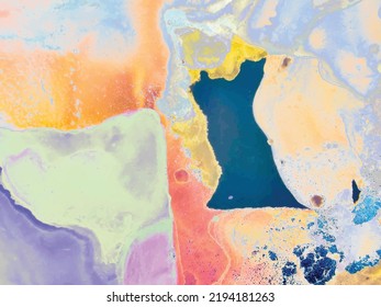 Splash Abstract Texture. Swirl Acrylic Galaxy. Alcohol Ink Marble Space. Liquid Gradient Illustration. Acrylic Ink Background. Fluid Galaxy Watercolor. Multi Color Holi Paint. Trippy Abstract Template