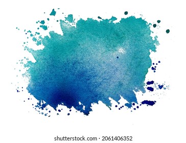 Fondo de salpicadura, vector de salpicadura de acuarela a mano,
