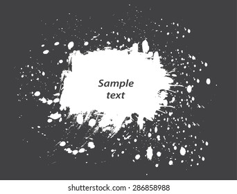 Splash banner for design use.Grunge splash background.Abstract vector illustration.
