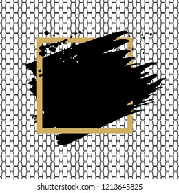 Splash banner with minimal line pattern background