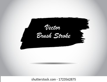 Cartel de Splash. Colocar el texto. Icono De Pincel Grunge Elegante. En Fondo Blanco. Diseño texturado moderno. Dibujo a mano libre. Vector con problemas. Pincel geométrico. Espoleta de pincel negro.