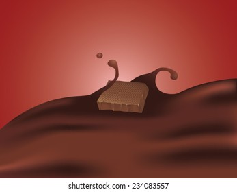 A splash of bitter or normal chocolate