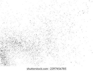 Splash of black charcoal, charcoal. Charcoal splash, black dot grain texture, sand, dust.