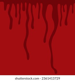 Splash of blood on red background. Concept of horror and Halloween.