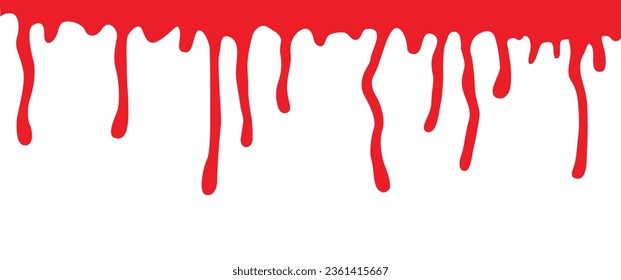 Splash of blood on white background. Concept of horror and Halloween.