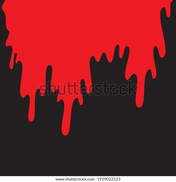 
splash of blood in red, black background, vector
illustration 