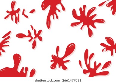 Ilustración vectorial de sangre. Vector eps 10