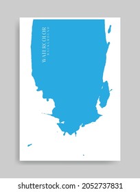 splash blue ink background. Abstract illustration minimalist style for poster, book cover, flyer, brochure, logo.