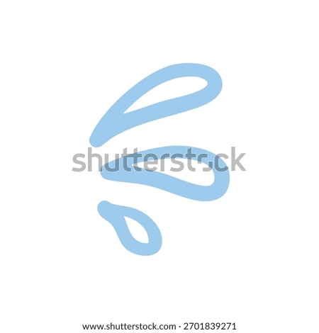 splash of blue water element