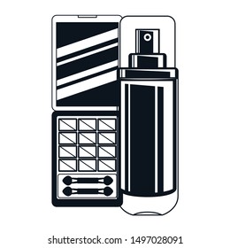 splash bottle and shadows make up icon