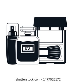 splash bottle and shadows make up icon