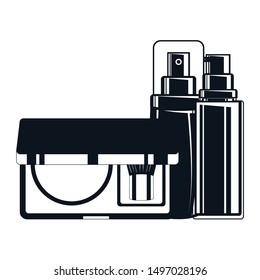 splash bottle and shadows make up icon